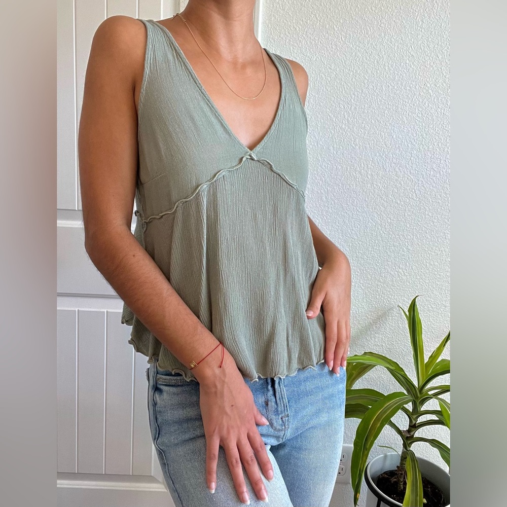 Bear Dance - Sage Flowing Summer Top